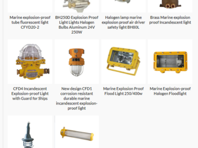 LIGHTING EQUIPMENTS FOR HAZARDOUS AREA