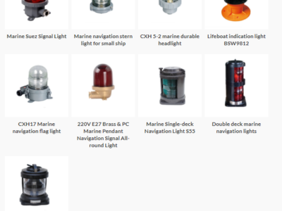 NAVIGATION SIGNAL LIGHTS AND SOLAR LANTERNS-